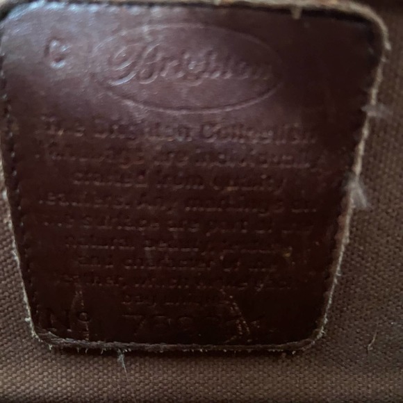 Brighton Purse Bag Genuine Leather Purse Bag Shoulder Moc Croc w/ Key Ring - Picture 5 of 9